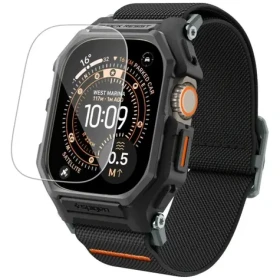 Spigen Lite Fit Pre matná čierna / Ochranný kryt s ochranným sklom / Apple Watch Ultra 3/2/1 49 mm (ACS11415)