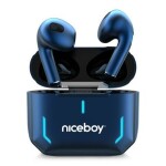 Niceboy HIVE SpacePods modrá / Bezdrôtové slúchadlá / BT 5.1 / IPX5 / 20-20000 kHz / 104 db / Dotykové tlačidlo / USB-C (hive-space-pods)