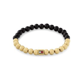Tommy Hilfiger Korálkový náramok s onyxom Semi-Precious Beads 2780961