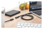 Digitus USB-C / Predlžovací kábel / USB 2.0 / 3A / 2 m / čierna (AK-300210-020-S)