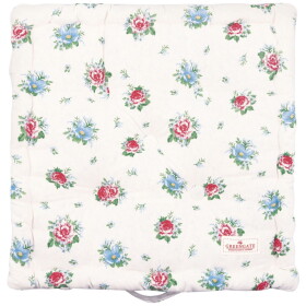 GREEN GATE Prešívaný podsedák Alivia White 50 × 50 cm