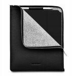 Maroo Woolnut Leather Folio Case for iPad Pro 13" & Air, black