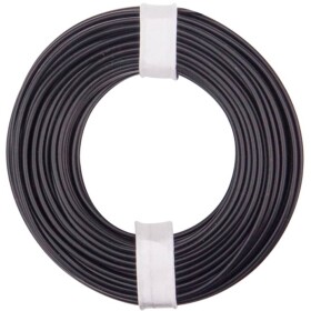 Donau Elektronik 125-011 opletenie / lanko 1 x 0.25 mm² čierna 10 m; 125-011