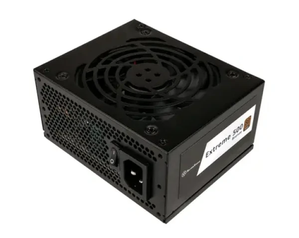 SilverStone EX500-B 500W / SFX / 92 mm / aktívny PFC / 80 Plus Bronze (SST-EX500-B)