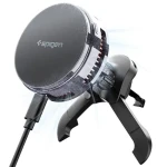Spigen Essential MagSafe Peltier Wireless Car Charger Air vent čierna / magnetický držiak do ventilácie auta (ACP10511)