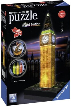 Ravensburger 3D puzzle svítící Big Ben 216 ks