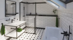 Sprchová zástena Walk-In 140 cm SAT Walk-In Xmotion SATBWIXM140C SATBWIXM140C