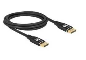 DeLock DisplayPort 1.4 (M) - DisplayPort (M) 2m čierna / Video kábel / DSC 8K60Hz (7680x4320) (80621)
