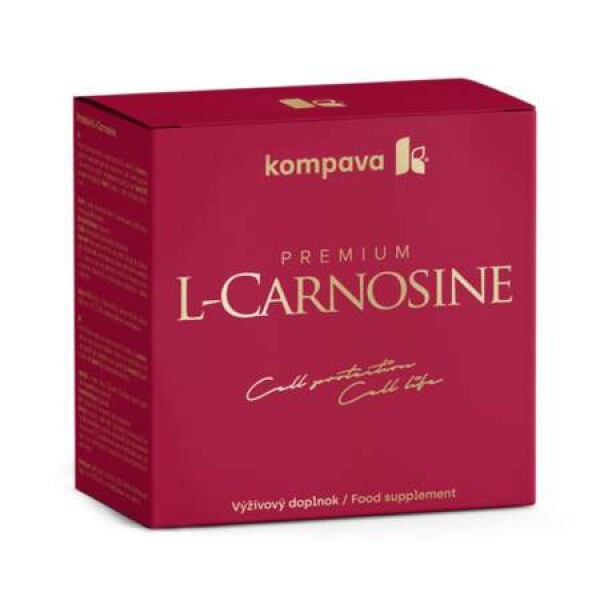 KOMPAVA Premium L-carnosine 60 kapsúl + 10 šumivých tabliet ZADARMO