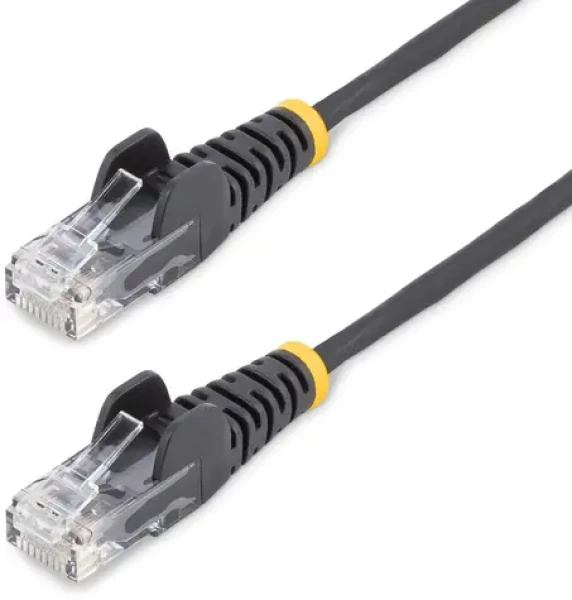 StarTech CAT6 Slim 15m čierna / Patch kábel / RJ-45 / PoE (N6PAT15MBKS)