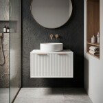 REA - Kúpeľňová skrinka pod umývadlo Core 60cm White REA-M0400