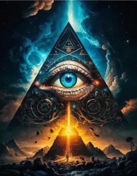 Norimpex Diamantová mozaika - Jasnozrivé oko v pyramíde