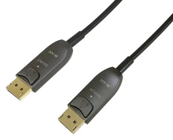 Equip DisplayPort 1.4 AOC 50 m čierna / Optický kábel DisplayPort / 8K 60 Hz / 4K 120 Hz (119445)