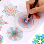 Mamido Vzdelávacia súprava Spirograf fixky 27 dielov