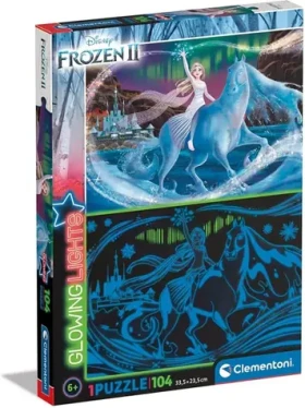 Clementoni Svietiace PUZZLE Ľadové kráľovstvo 2