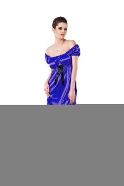 DKaren Plus Size Slip Anabel Blue