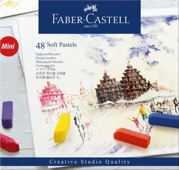 Faber-Castell Mini Pastely suché - papierová krabička 48 ks (128248)