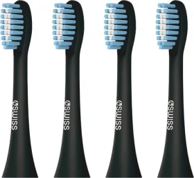 4Swiss Sensitive Clean čierna / Náhradná hlavica na zubnú kefku / 4 ks (5906496181160)
