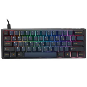 Ducky One 3 Pro Mini Nazca Line Cherry MX2A-Speed-Silver čierna / herná klávesnica / mechanická / drôtová USB / US (DKON2361ST-CPUSPTCHNAZ001)