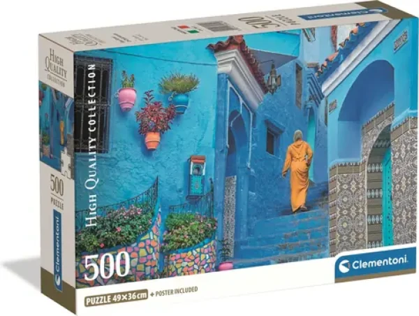 Clementoni Puzzle Modrá ulička v Chefchaouene