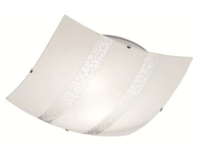 Stropné osvetlenie Nikosia 40 cm, biele/strieborné%