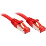 LINDY 47735 RJ45 sieťové káble, prepojovacie káble CAT 6 S/FTP 3.00 m červená 1 ks; 47735