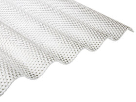 Polykarbonátová vlnitá doska (číra) Guttagliss WABE, 2500 × 1050 mm – 2,63 m²