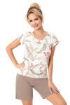 Pyžamo Donna Michelle 1/2 cr/r S-2XL Béžová L