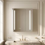 REA - Zrkadlová skrinka s LED osvetlením M1015-60 60x65 REA-M0102