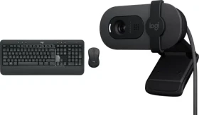 Logitech MK545 Advanced + Brio 100 / Sada klávesnice s myšou a webkamera / bezdrôtová / USB nanoprijímač