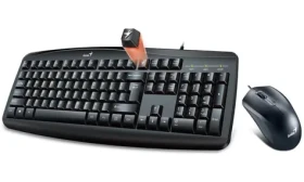GENIUS Smart KM-200 čierna / Drôtový set klávesnice a myši / USB / CZ+SK layout (KEYG16176)