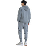 Mikina Under Armour Rival Fleece FZ Hoodie Castlerock Light Heather/ White XL