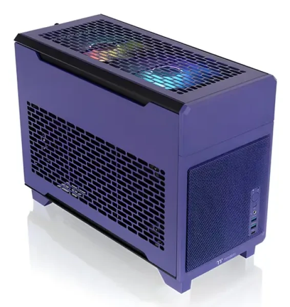 Thermaltake TR100 fialová / Počítačová skriňa / Mini-ITX / SFX zdroj / 280mm AIO / USB-C (CA-11A-00SNNN-00)