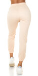 Trendy high-waist jogging pants pink L/XL