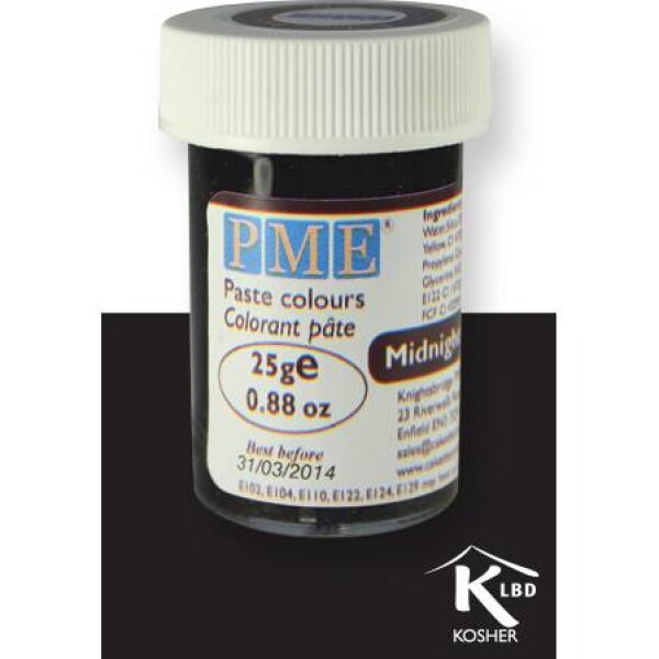 PME gelová farba - čierna - PME - PME