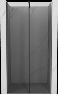 MEXEN/S - Velár posuvné sprchové dvere 120, grafit, grafit kartáčovaná 871-120-000-41-66