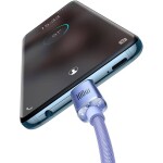 Baseus CAJY000605 Kábel USB-C (M) - USB-C (M) 1.2 m fialová / 100W (CAJY000605)