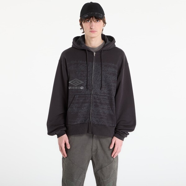 Mikina Umbro by SlamJam Compact Masked Zip Hoodie Washed Black L