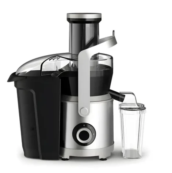 TEFAL ZE660D10 strieborno-čierna / Odšťavovač / 1000 W / 2 rýchlosti / nádoba na dužinu 2,2 l (ZE660D10)