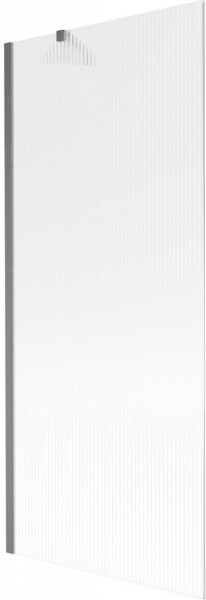 MEXEN/S - Next vaňová zástena FIX 80 x 150, prúžky, grafit kartáčovaná 895-080-000-00-09-66