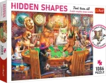 Trefl Puzzle Hidden Shapes: Herný večer