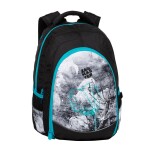 Študentský batoh Bagmaster Digital 20 B Turquoise/gray/black