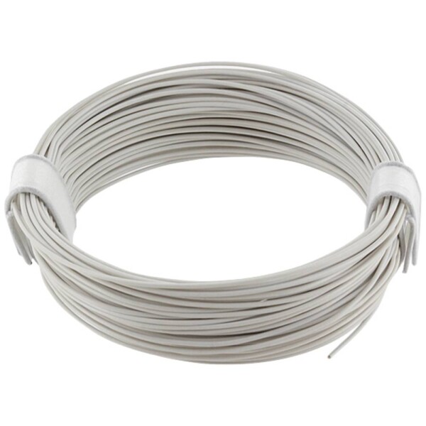 Econ connect KL004WS10 opletenie / lanko, 1 x 0.04 mm², biela, 10 m; KL004WS10