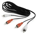 Gembird audio kábel 2x CINCH - 2x CINCH čierna / Audio kábel / 1,8 m (CCA-2R2R-6)