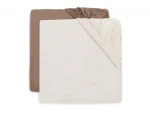 Jollein Prestieradlo napínacie 40/50 x 80/90 cm Milky Coffee/Ivory 2 ks (2511-501-68115)