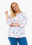 Cornette 732/452 Amelia 2 3/4 3XL-5XL dámske pyžamo white-marine 5XL