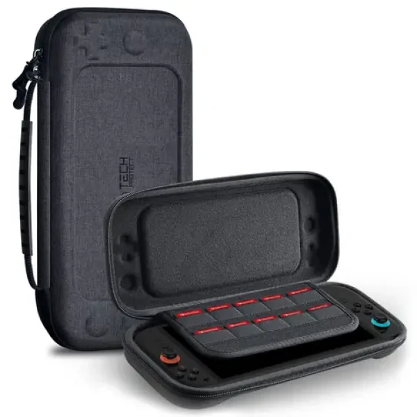 Tech-Protect Hardpouch šedej / Puzdro / Nintendo Switch 2