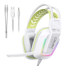 ONIKUMA X13 biela / Herné slúchadlá / USB / jack 3.5 mm / RGB / mikrofón (X13 White)
