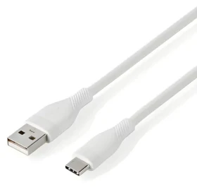 Nedis USB-A - USB-C 1,5 m biela / Nabíjací kábel / USB 2.0 / 15 W / 480 Mbit/s / Silikónový (CCGB60800WT15)