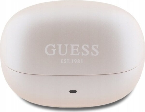 Guess Guess Bluetooth Headphones GUTWST88MCTGP TWS + Docking Station Pink Capsule Printed Logo